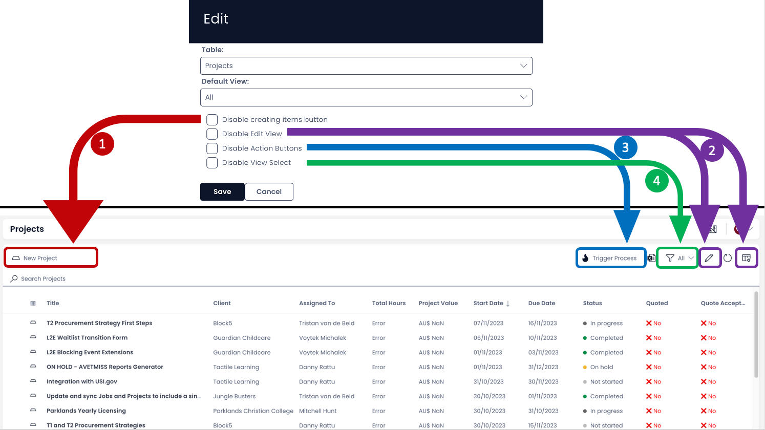 Toggle options mapping in Explorer